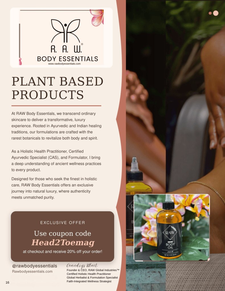 RAW Body Essentials Head2Toe partner advertisement